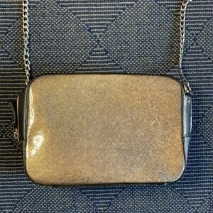 Crossbody Silver Metallic Purse Grey Interior a.n.d. ea wy Target brand